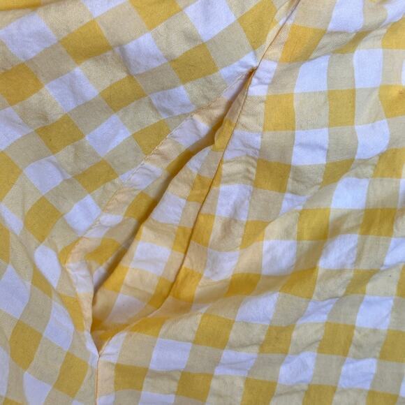 Lisa Marie Fernandez Target Yellow Gingham midi cottage Dress size L - Picture 8 of 14